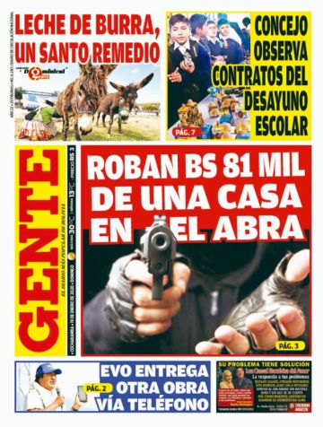 Gente, Cochabamba.