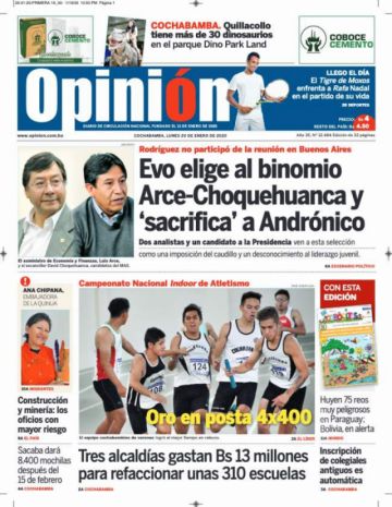 Opinión, Cochabamba.