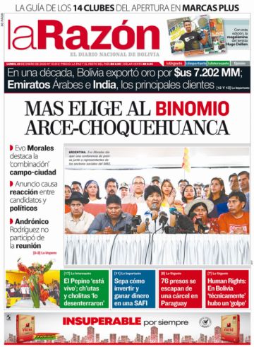 La Razón, La Paz.