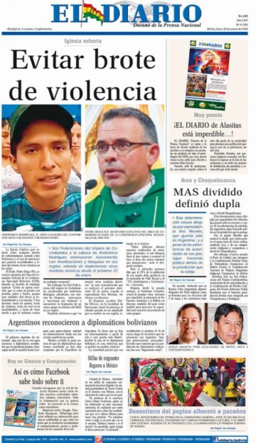 El Diario, La Paz.