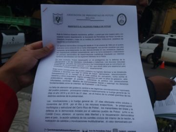 Informaron sobre el documento.
