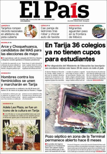 El País, Tarija.