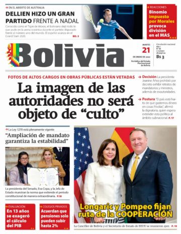 Bolivia, diario oficialista.