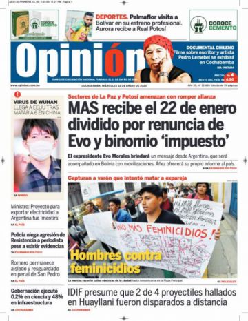 Opinión, Cochabamba.
