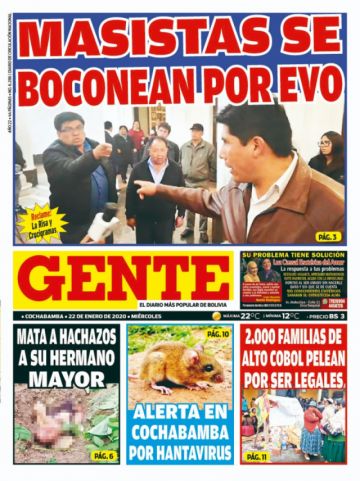 Gente, Cochabamba.