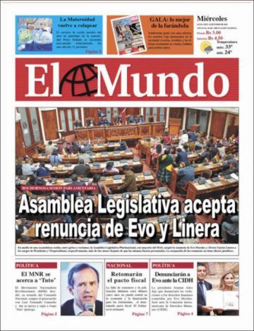 El Mundo, Santa Cruz.