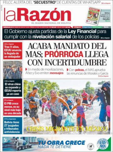 La Razón, La Paz.