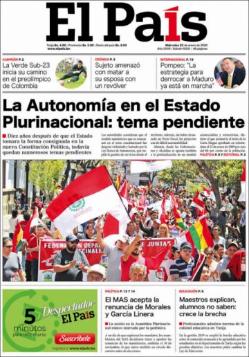 El País, Tarija.