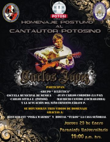 Hoy homenajean a Carlos López