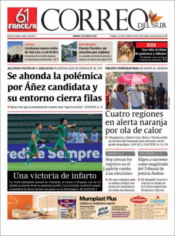 Correo del Sur, Sucre.