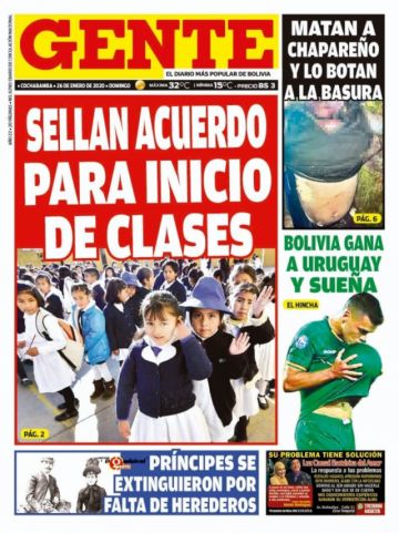 Gente, Cochabamba.