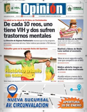 Opinión, Cochabamba.