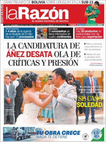 La Razón, La Paz.