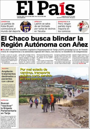 El País, Tarija.