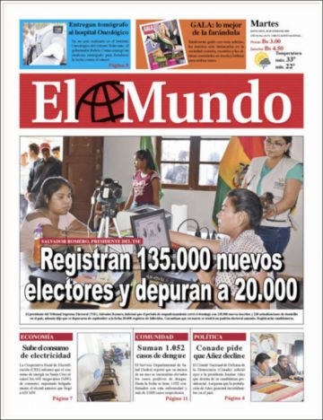El Mundo, Santa Cruz.