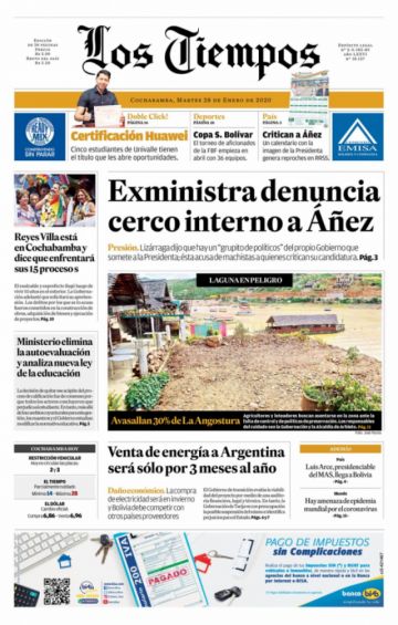 Los Tiempos, Cochabamba.