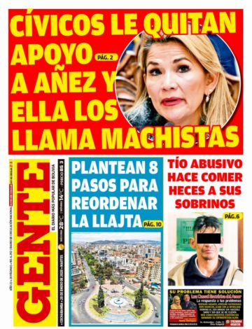 Gente, Cochabamba.