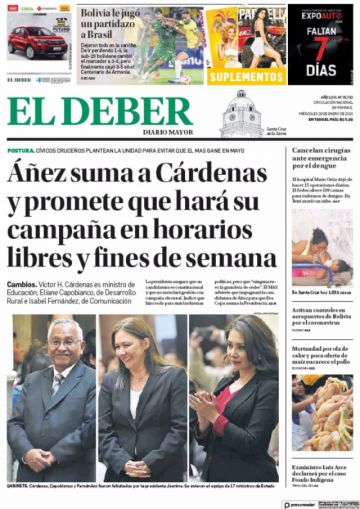 El Deber, Santa Cruz.