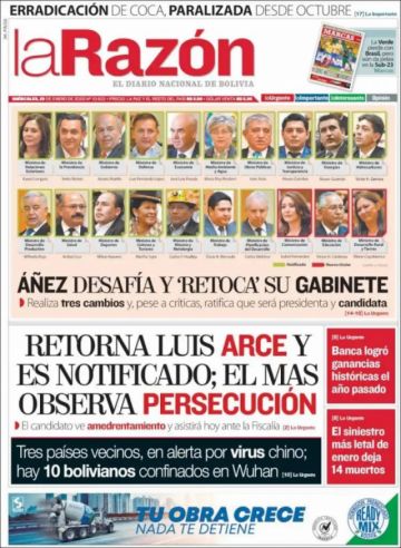 La Razón, La Paz.
