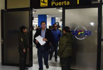 Notifican a Luis Arce a su llegada a Bolivia por el caso Fondo Indígena