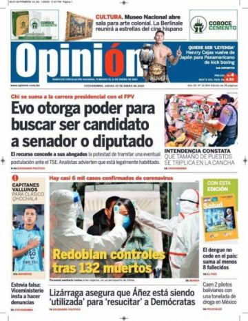 Opinión, Cochabamba.