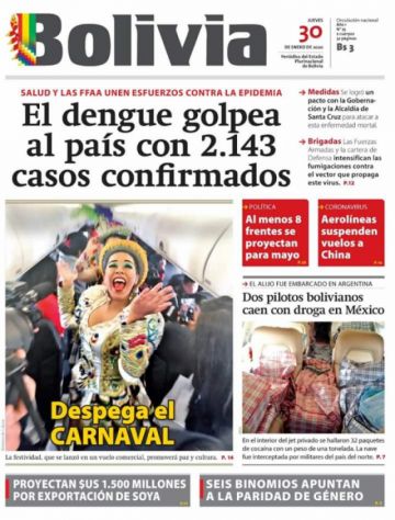 Bolivia, diario oficialista.