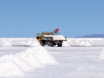 Es un no metálico que se encuntra en el Salar de Uyuni del Departamento de Potosí.