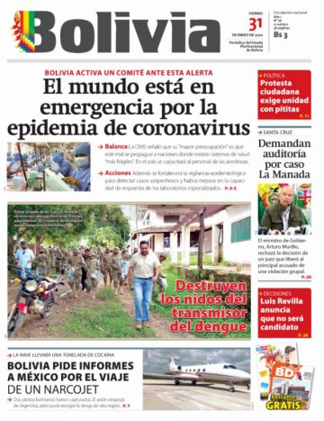 Bolivia, diario oficialista.