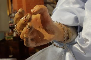 La imagen está en el templo de San Pedro