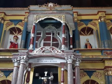 La imagen está en el templo de San Pedro