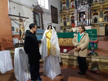 La imagen está en el templo de San Pedro