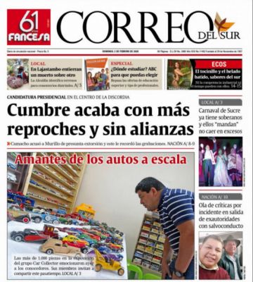 Correo del Sur, Sucre.