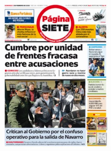 Página Siete, La Paz.