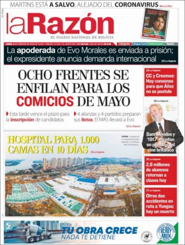 La Razón, La Paz.