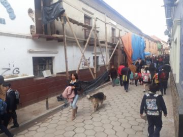 Así lucen las calles en el primer día de clases.