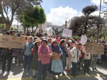 La marcha de esta mañana.