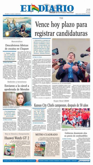 El Diario, La Paz.