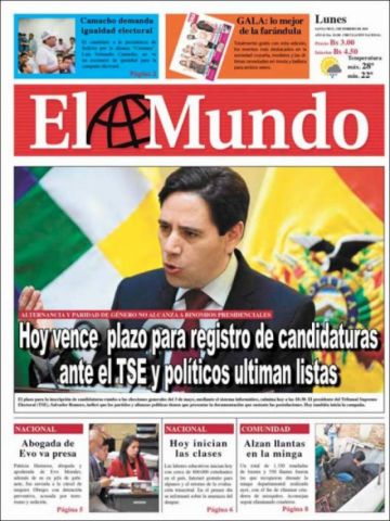El Mundo, Santa Cruz.