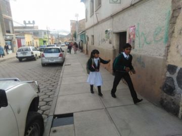 Así lucen las calles en el primer día de clases.