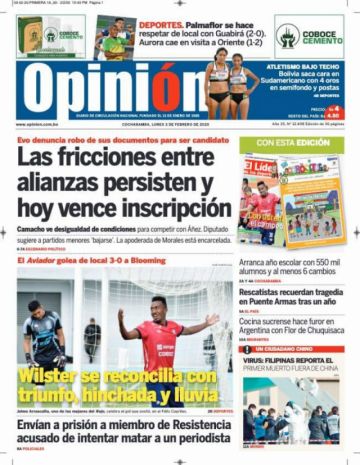 Opinión, Cochabamba.