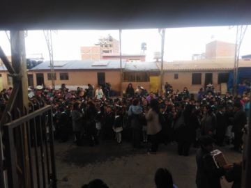 Así lucen las calles en el primer día de clases.