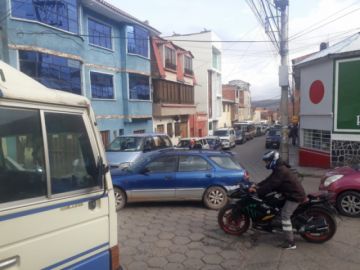Así lucen las calles en el primer día de clases.