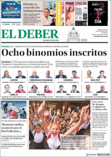 El Deber, Santa Cruz.