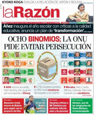 La Razón, La Paz.
