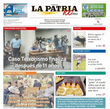 La Patria, Oruro.