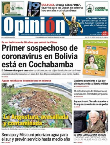 Opinión, Cochabamba.