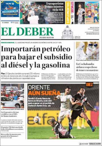 El Deber, Santa Cruz.
