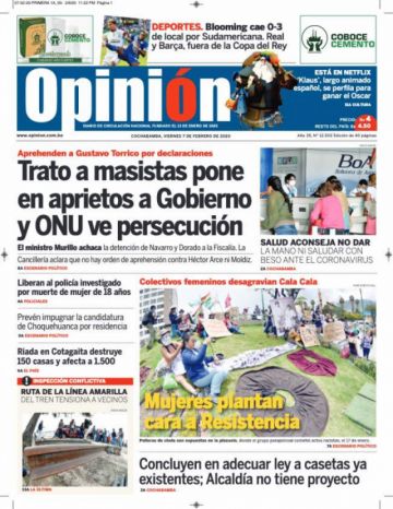 Opinión, Cochabamba.