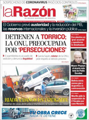 La Razón, La Paz.