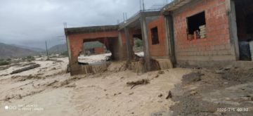 Esta es una de las casas afectadas.